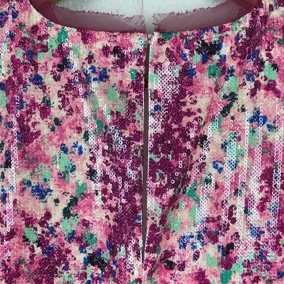 Rachel Zoe XL Sequin Sleeveless Top – Pink, Blue, Green, 100% Polyester Festival - Picture 4 of 8